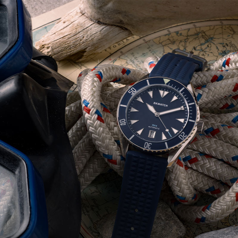 Cinturino in silicone per EK 1504 - Blu