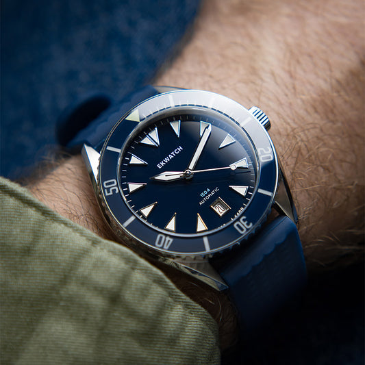 Cinturino in silicone per EK 1504 - Blu