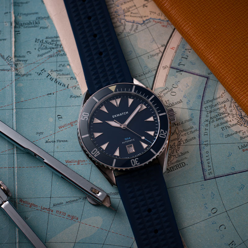 Cinturino in silicone per EK 1504 - Blu