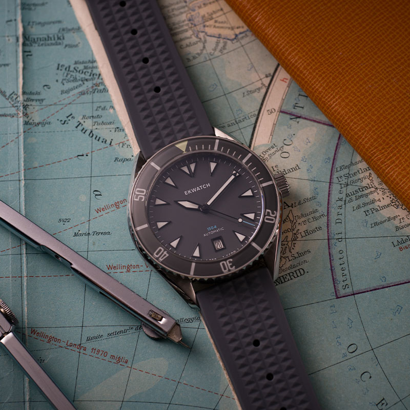 Cinturino in silicone per EK 1504 - Grigio